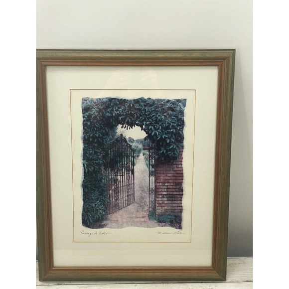Maureen Love PASSAGE To EDEN Signed And Framed 22.5X18” Lithograph ART - Picture 8 of 12